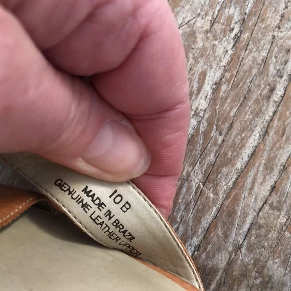 Talbots 100% genuine, leather tan sandal size 10 b - Picture 8 of 8